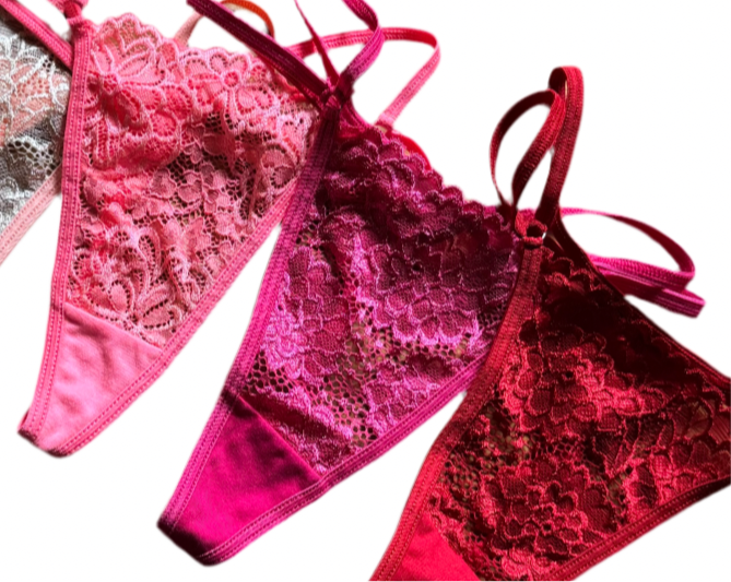 Shophie Lace Double V-String