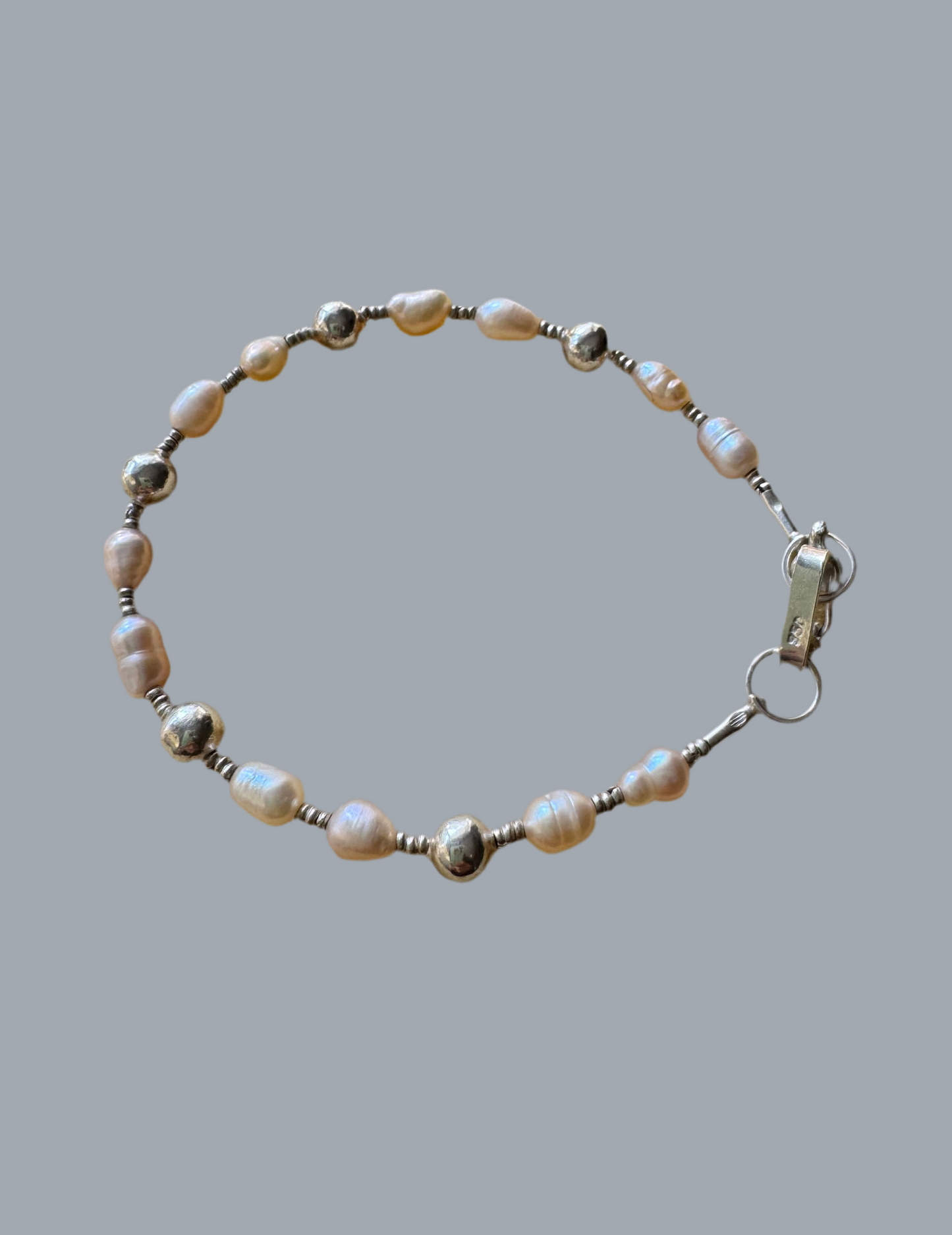 Chiclayo Pearl and Silver Bracelet