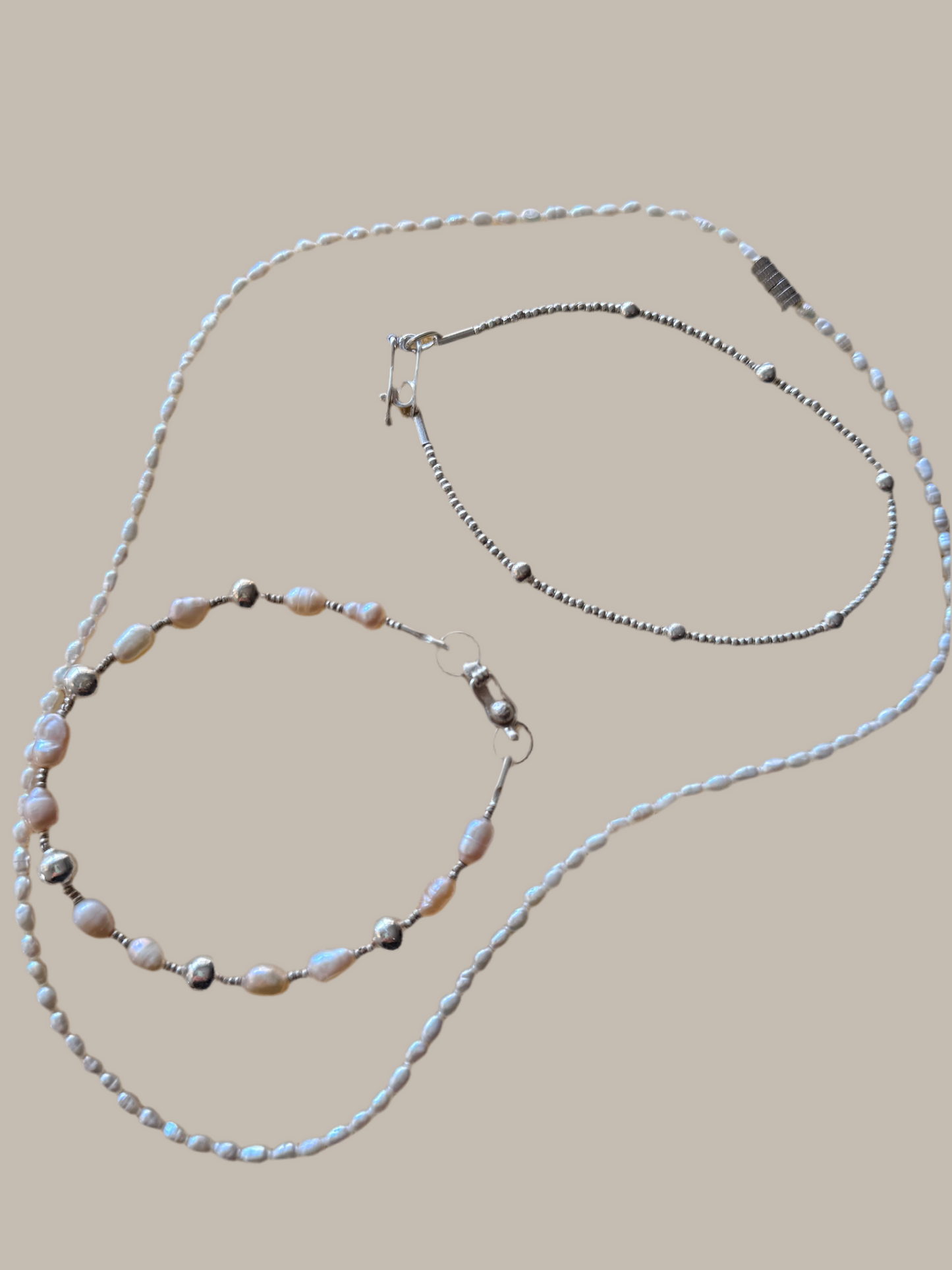 Chiclayo Pearl and Silver Bracelet