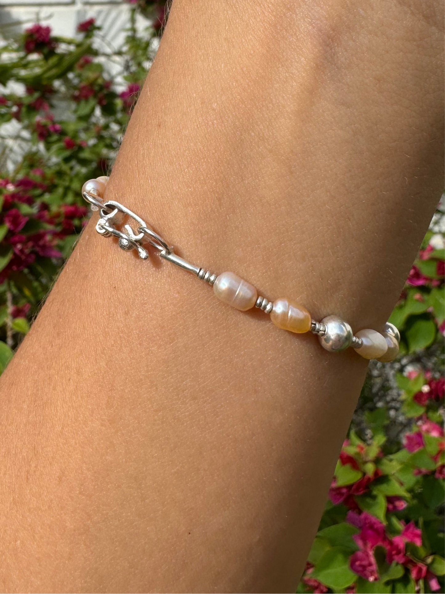 Chiclayo Pearl and Silver Bracelet
