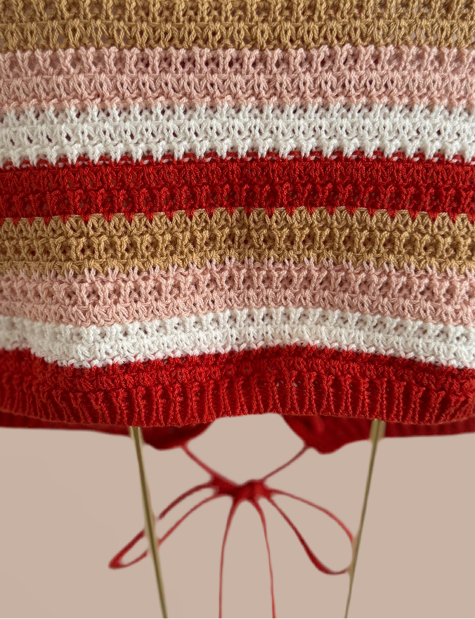 Tie-Back Crochet Crop Top