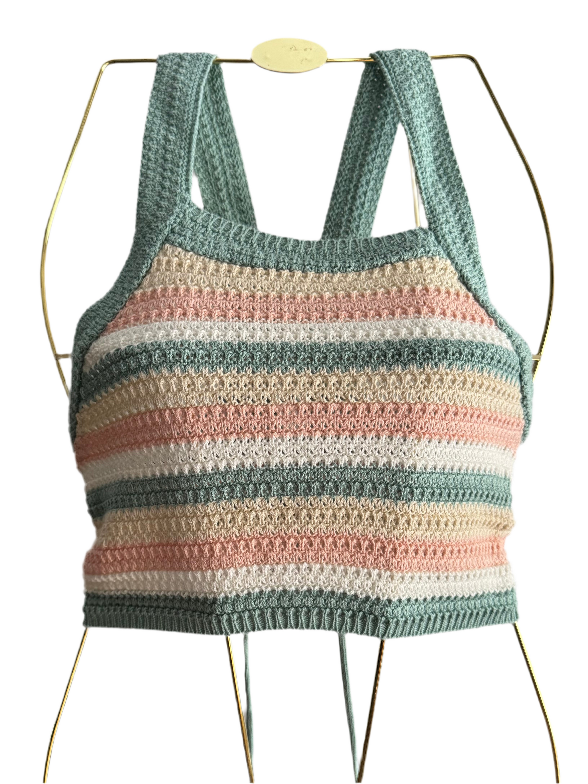 Tie-Back Crochet Crop Top