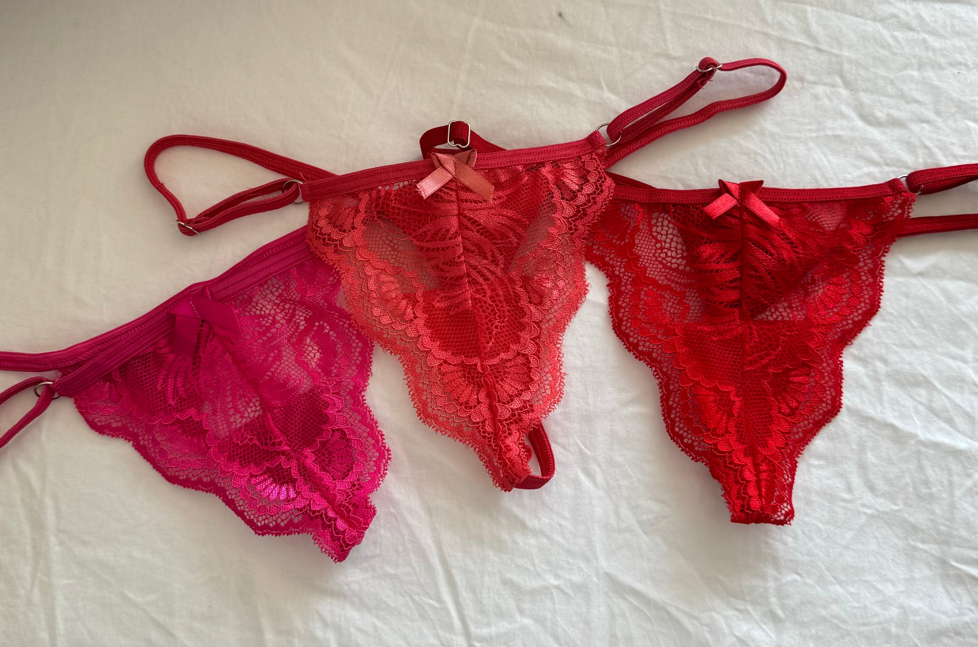 Lace String Thong - SURPRISE 3 G-Strings SET 💝