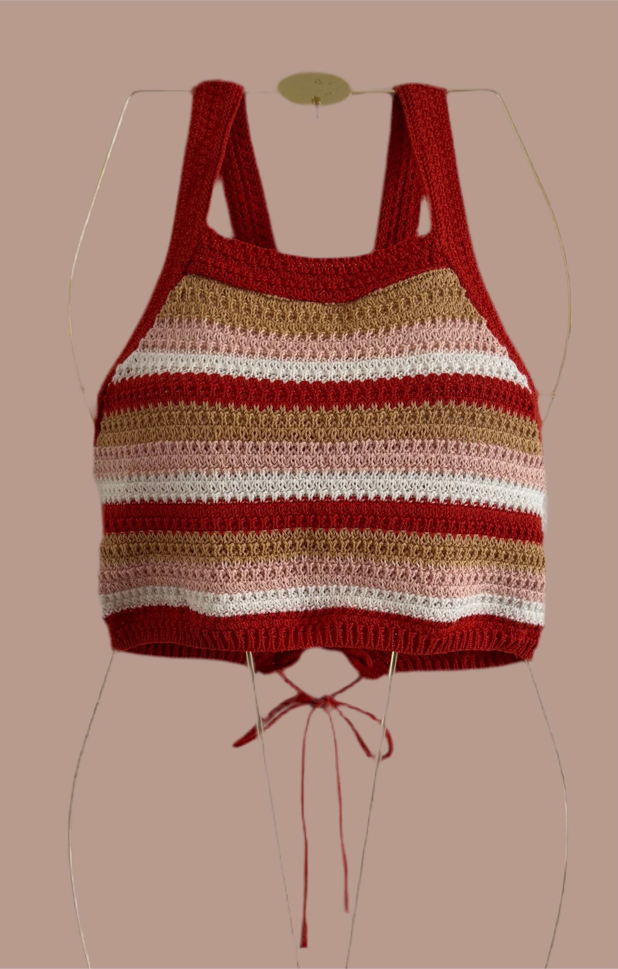 Tie-Back Crochet Crop Top
