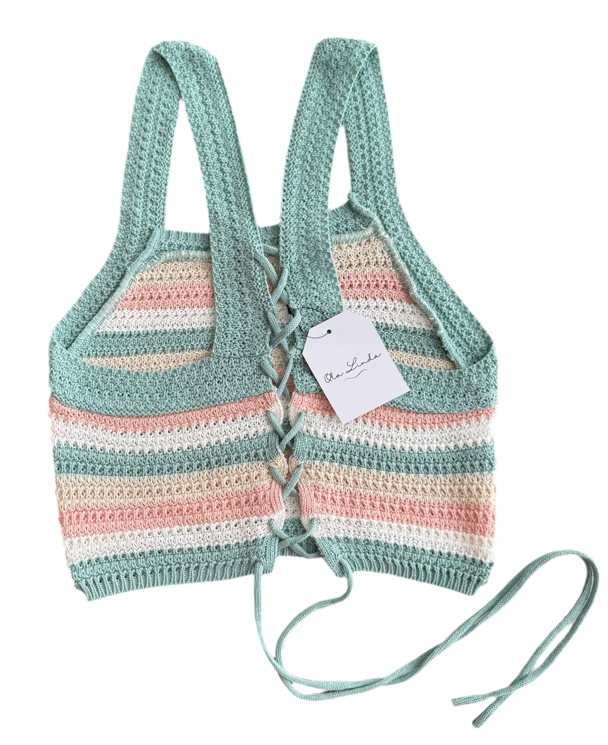 Tie-Back Crochet Crop Top