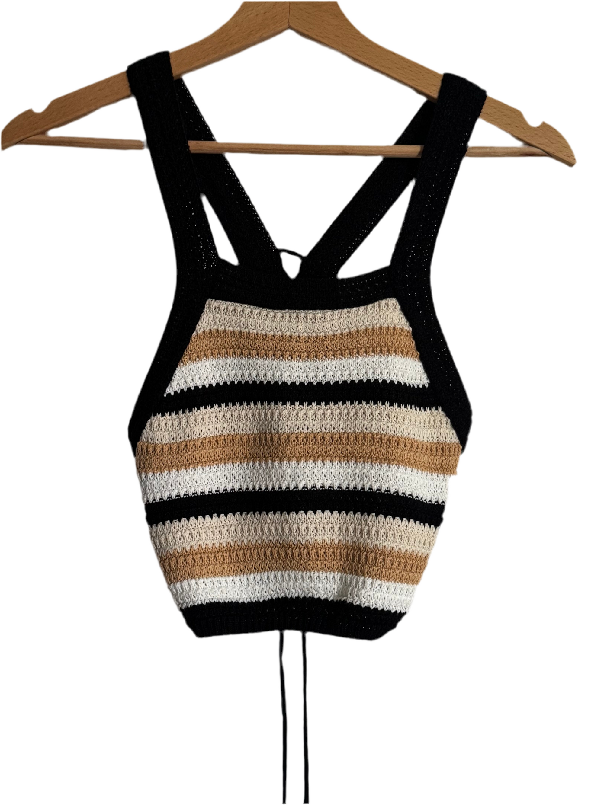 Tie-Back Crochet Crop Top