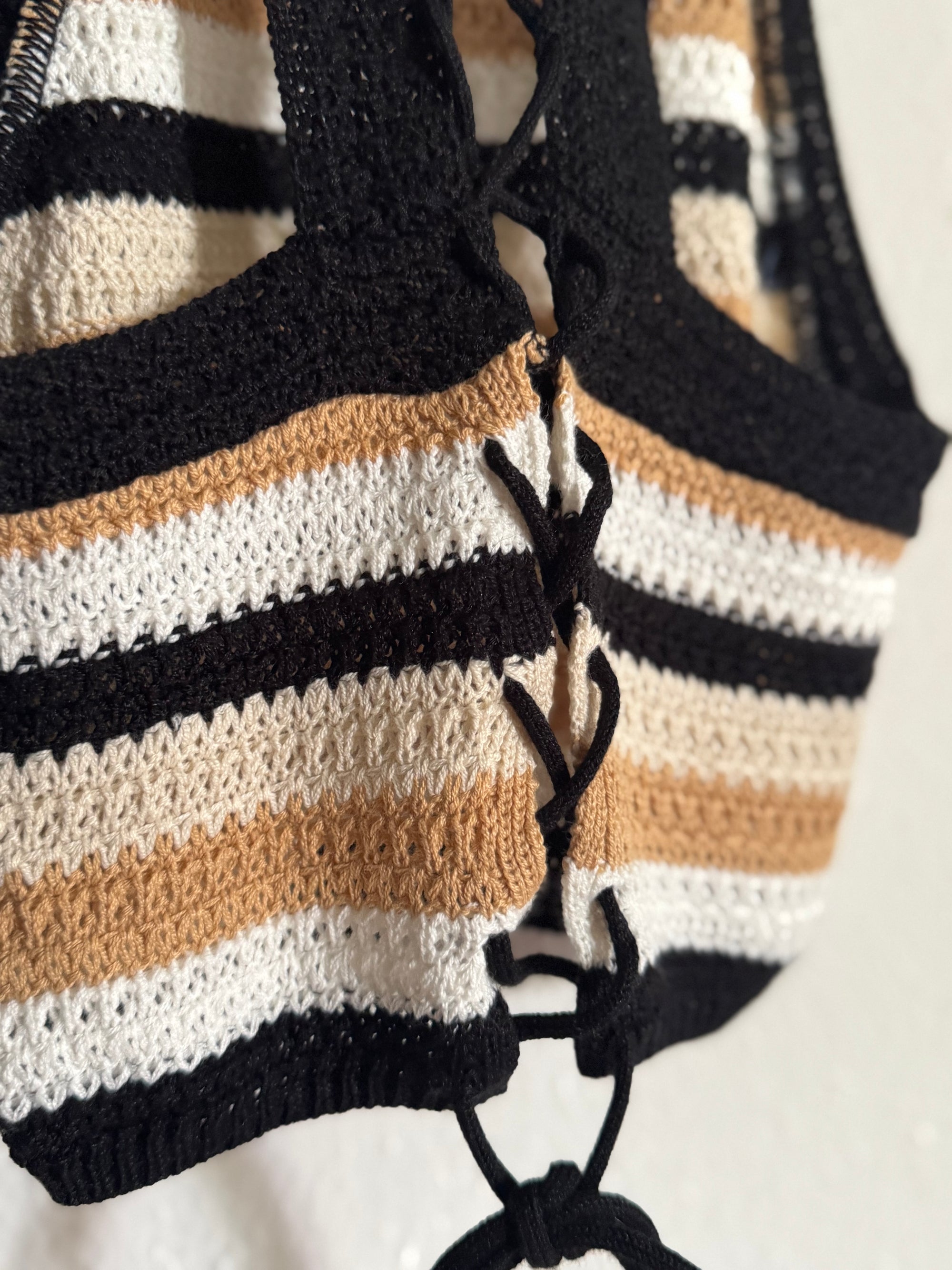 Tie-Back Crochet Crop Top