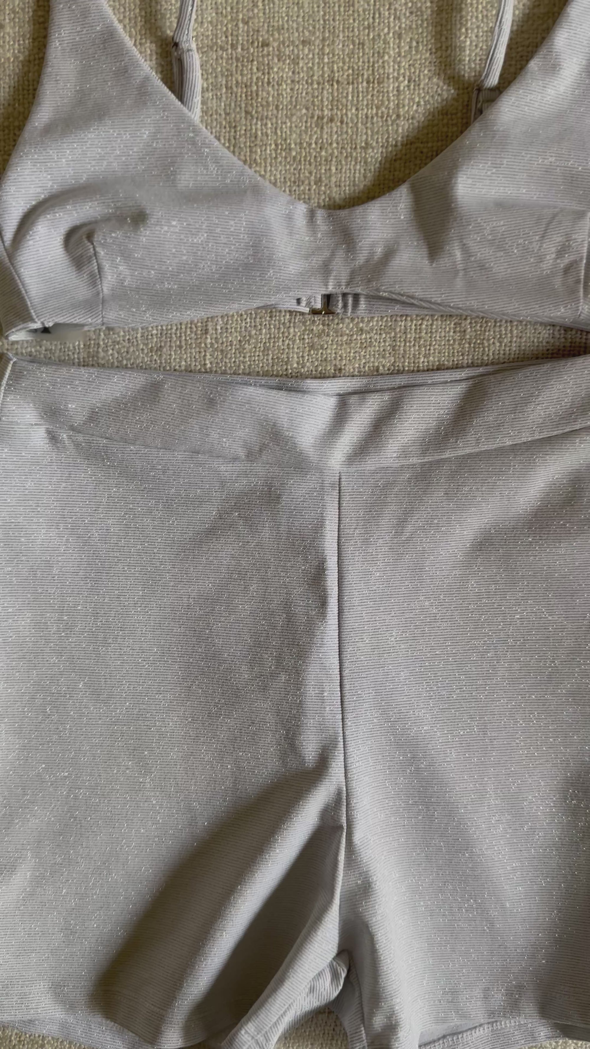 Zurich Silver Glitter Board Shorts